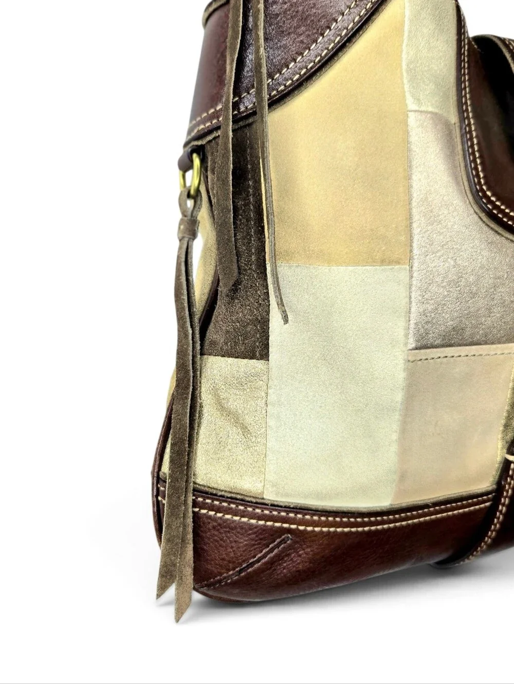 Coach Patchwork Hobo handbag. Brown/gold.